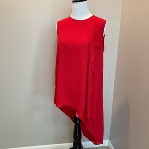 Gorgeous Red BCBG Asymmetrical Top